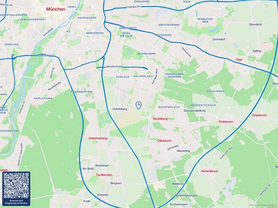 Lageplan (Makro) Etagenwohnung M�nchen