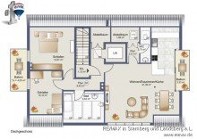 Grundriss Skizze V E R M I E T E T: Mit dem Aufzug in die hochwertige DG-Wohnung!