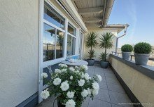 Terrasse Osten Rooftop-Wohnen mit Weitblick - zwei Terrassen, au�ergew�hnliche Raumh�he