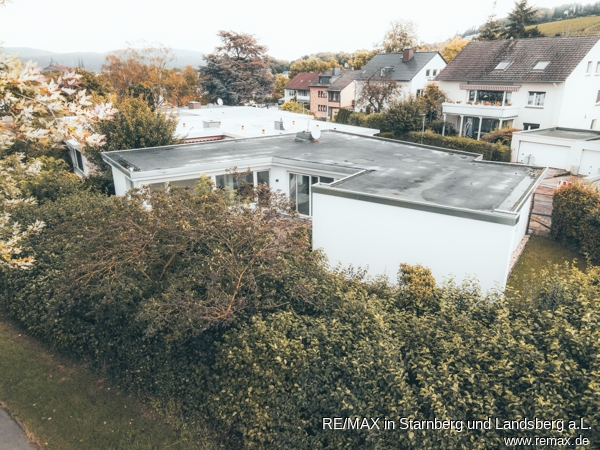 Blick von Hinterseite Bungalow Trier