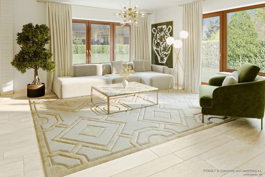 EG Wohnen (Einrichtungsbsp.) Mehrfamilienhaus Bernried