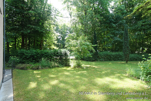 Garten vor der Wohnung Erdgeschosswohnung M�nchen
