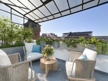 Balkon West digital m�bliert Jugenstil-Wohnung im Herzen von W�rzburg