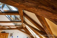 Balken und Glaselemente V E R K A U F T: Historisches Stadthaus im Salzstadel