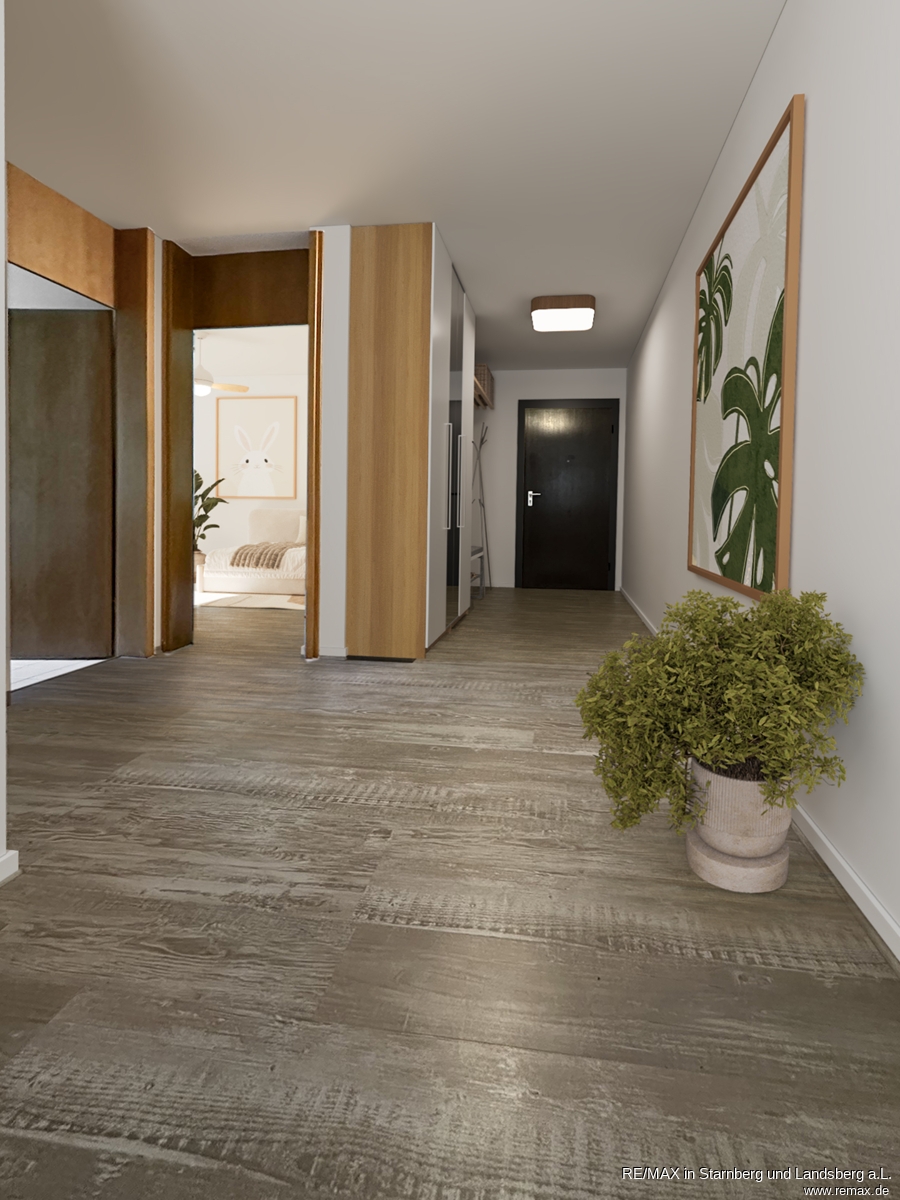 Diele - digital aufbereitetes Foto Etagenwohnung M�nchen