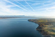 Luftbild Bernried Familiendomizil (3 Wohneinheiten) mit gr. Garten in Seen�he, Bernried am Starnberger See
